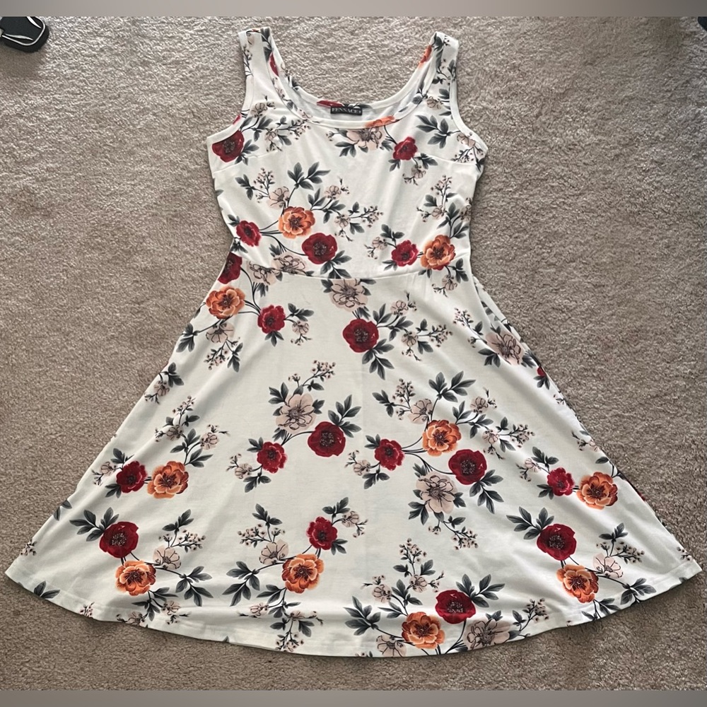 White Floral Dress